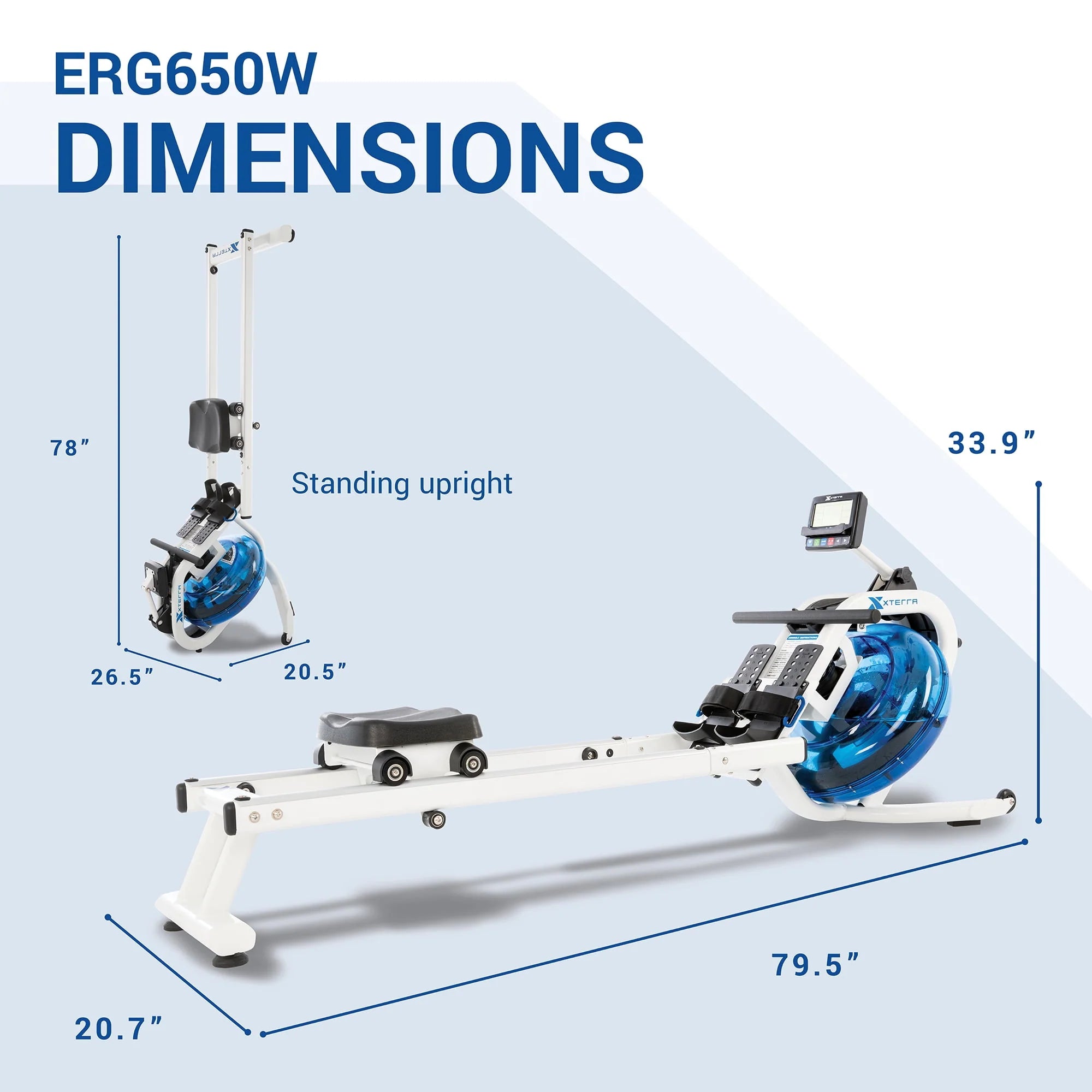 XTERRA Fitness ERG650W Water Rowing Machine I1052