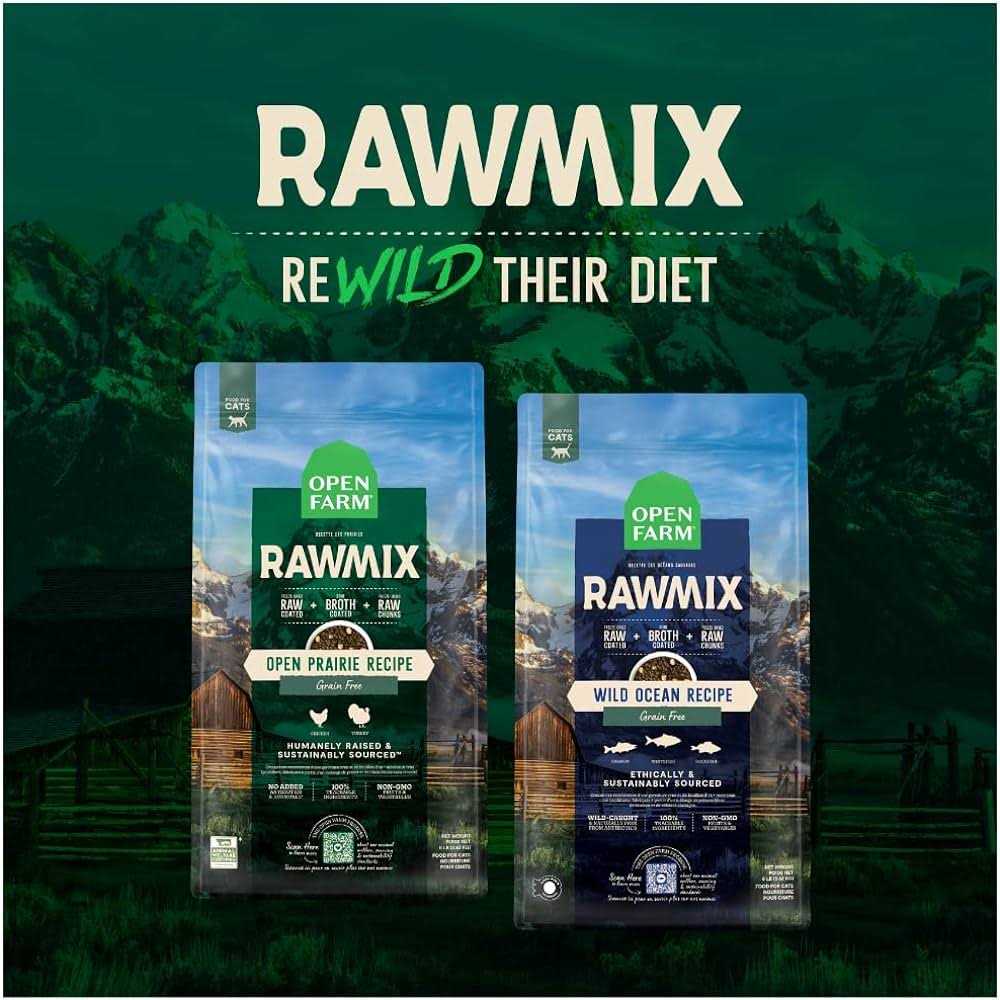 Open Farm Grain Free RawMix Wild Ocean Dry Cat Food E4164