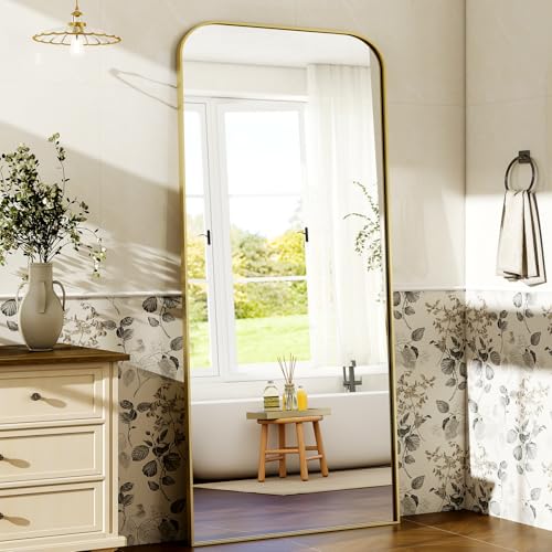 HARRITPURE 57"x20" Full Length Mirror with Aluminum Frame, Gold A38098