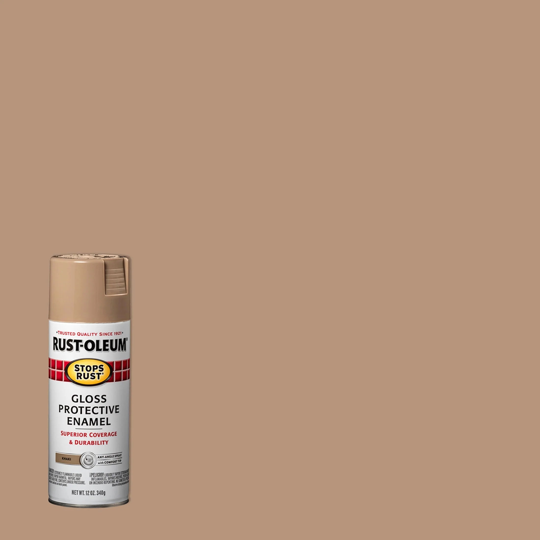 Rust-Oleum Stops Rust Satin Protective Enamel Spray Paint 285092, 12 oz Y531