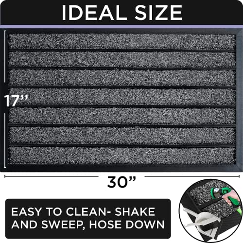 ubdyo Extra Durable Door Mat Non-Slip Outdoor Entrance 30" x 17" Bright Brown W5648