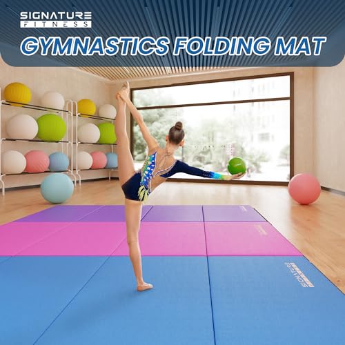 Folding Exercise Gymnastics Mat 2" Thick with Carrying Handles F717