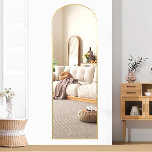 Black Full-Length Mirror with Stand for Bedroom T3696