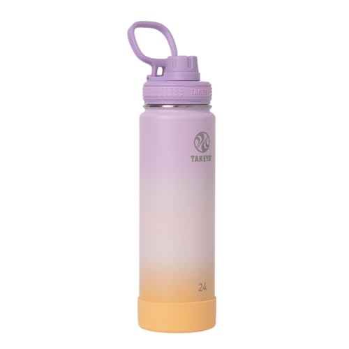Takeya Actives Water Bottle with Spout Lid, 18 oz, Midnight Blue W579
