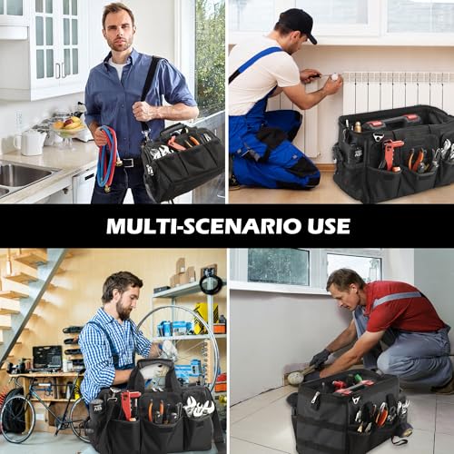 Heavy Duty 15 Inch Portable Tool Bag with Adjustable Shoulder Strap P216208