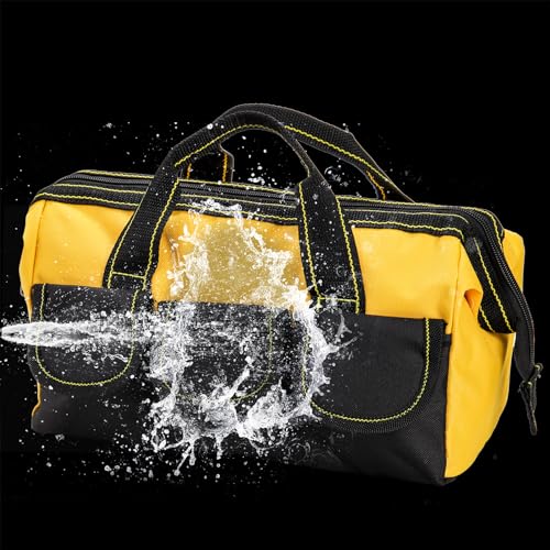 3 Pack 13 Inch Tool Bag with Waterproof Base, Heavy Duty Tool Storage Organizer P243