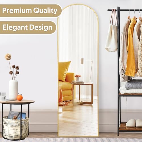 Black Full-Length Mirror with Stand for Bedroom T3696