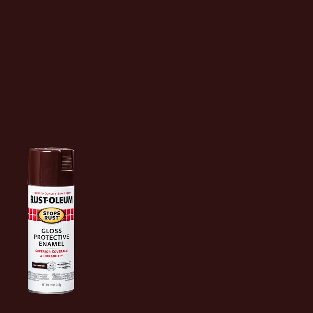 Rust-Oleum Stops Rust Satin Protective Enamel Spray Paint 285092, 12 oz Y531