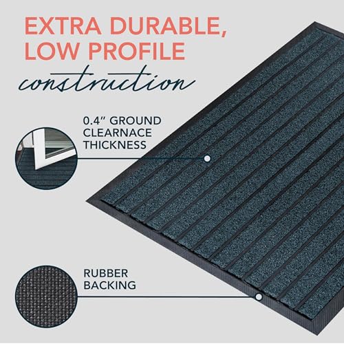 ubdyo Extra Durable Door Mat Non-Slip Outdoor Entrance 30" x 17" Bright Brown W5648