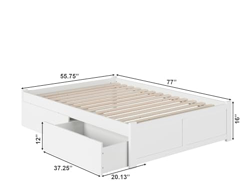 AFI Concord Platform Bed with Storage Drawers J78151