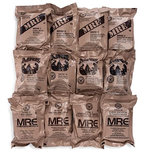 Ameriqual 24ct US Military Surplus MRE Meals Ready to Eat 2021 A+B Case Bundle X982