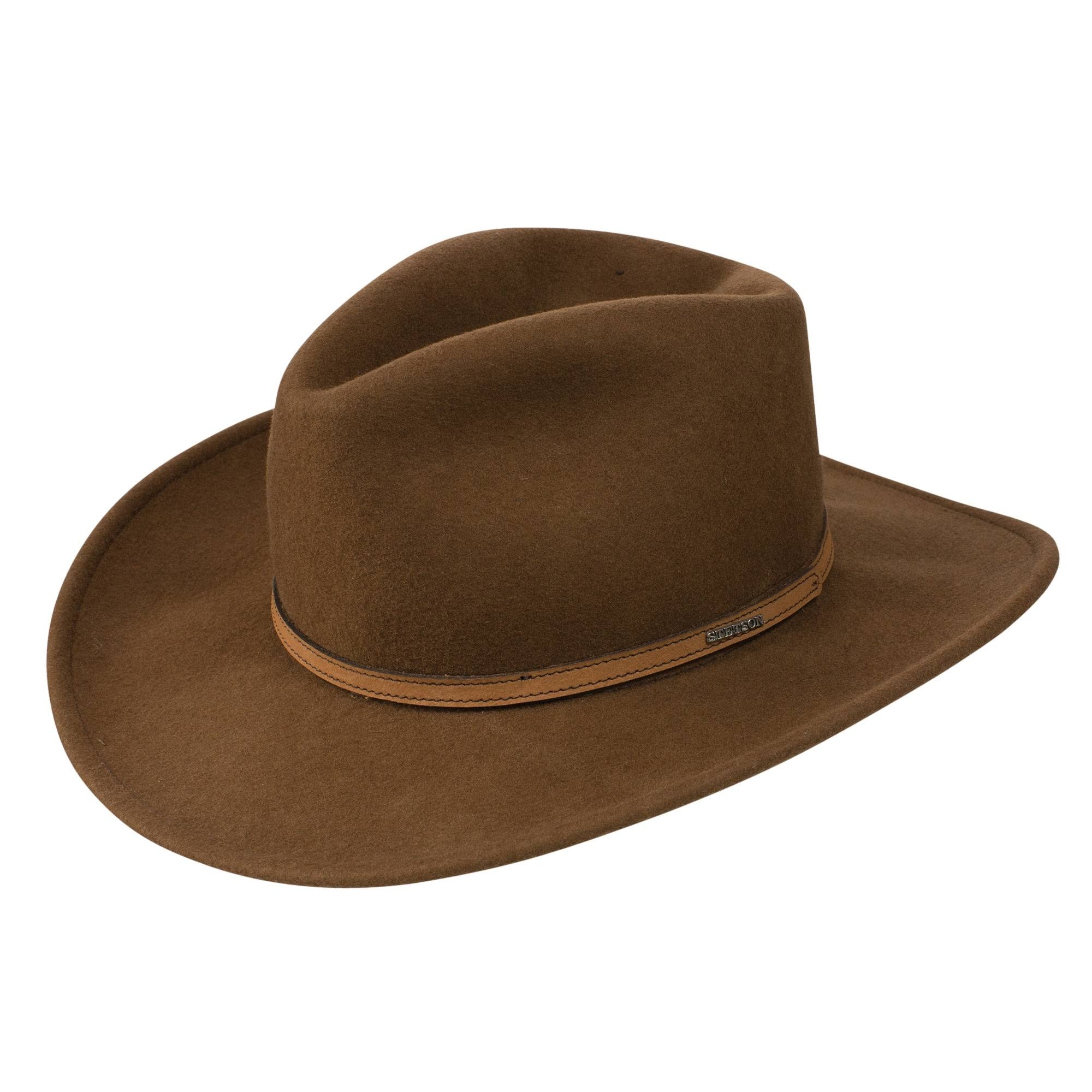 Stetson Snowden Crushable Wool Felt Outback Earflap Hat: Size: S Black - Megean