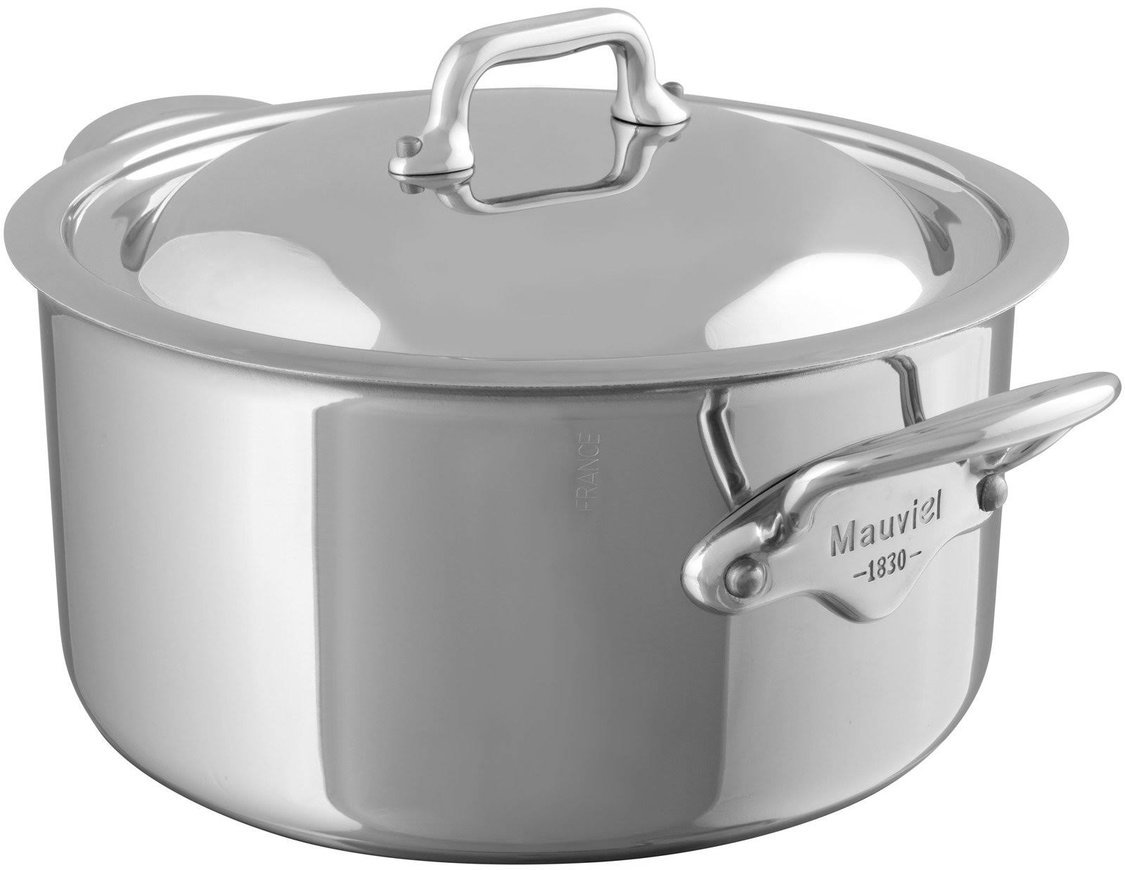 Mauviel M&Cook Stainless Steel Stewpan with Lid, 9.1 Quart K134575