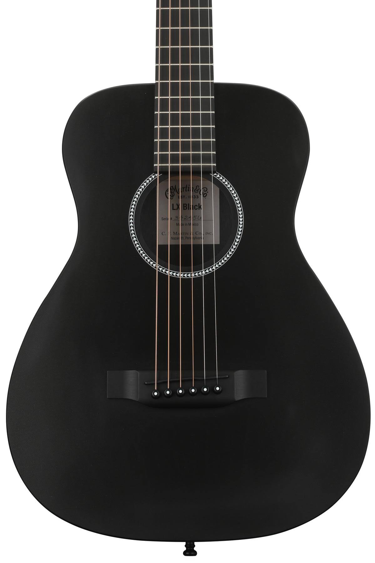 Martin X Series LX Little Martin Acoustic Guitar - Black - Megean