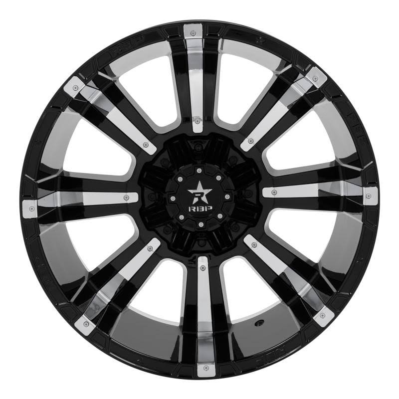 RBP Black & Chrome 94R Wheel 94R-2212-82-44BP K815