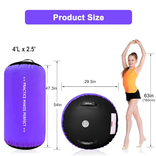 VOFiTNY Inflatable Gymnastics Air Track Tumbling Mat with Pump L674