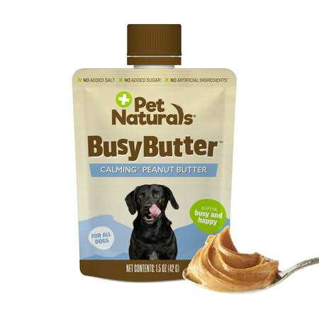 Pet Naturals Busybutter Calming Peanut Butter Dog Supplement, 1.5 oz, 6 count M2480