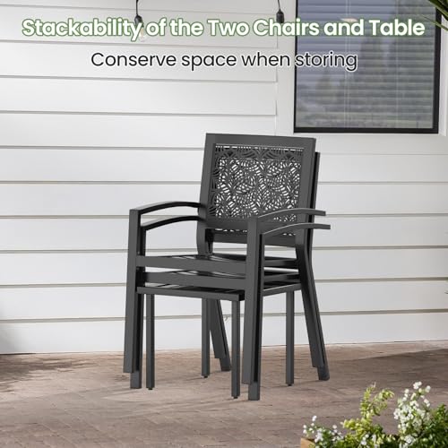Peacock Blue Outdoor Bistro Set for 2 with Coffee Table R445