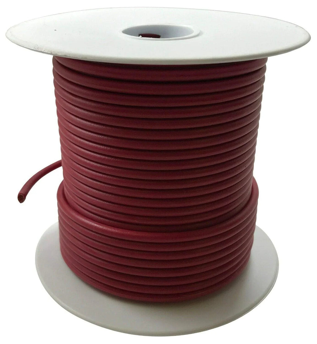 Red & Black 14 Gauge AWG Primary Electrical Wire 100 FT - Automotive Stranded Copper L454209