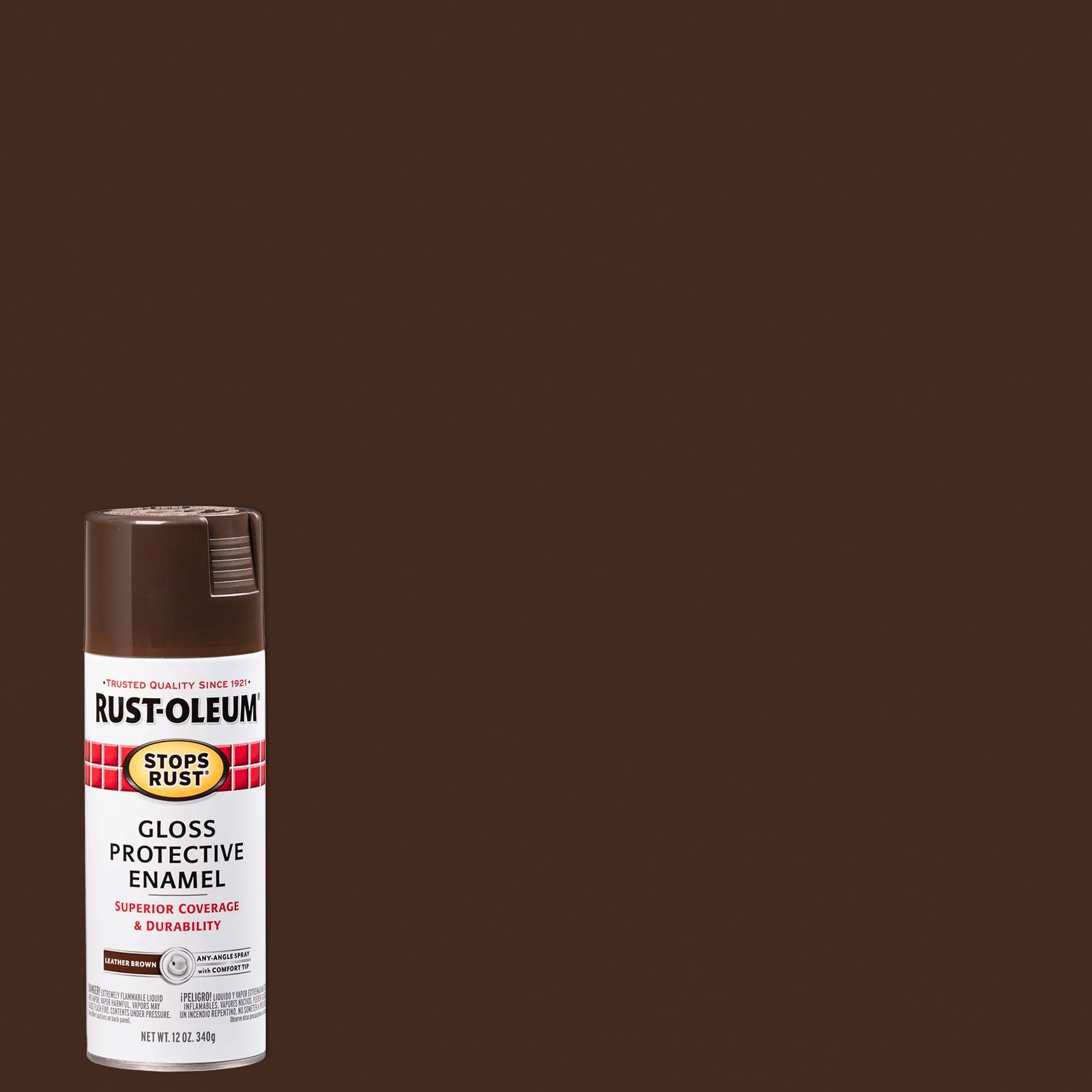 Rust-Oleum Stops Rust Satin Protective Enamel Spray Paint 285092, 12 oz Y531