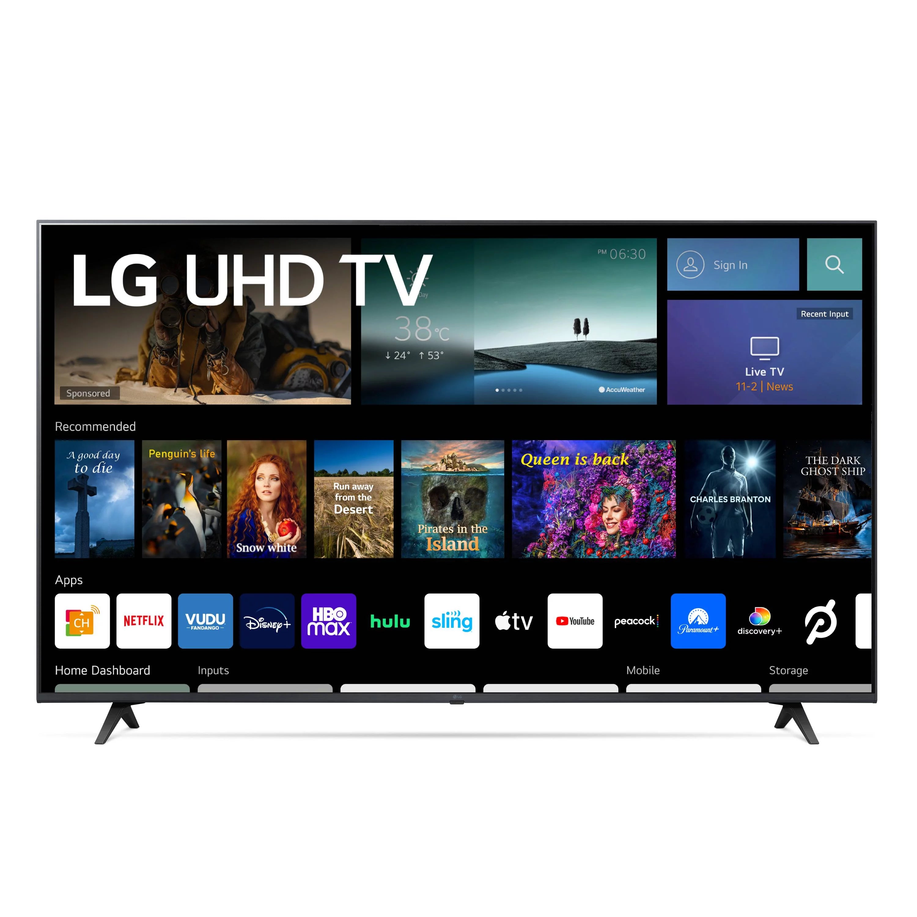 LG 65 4K UHD Smart TV webOS 65UQ7070ZUE O206