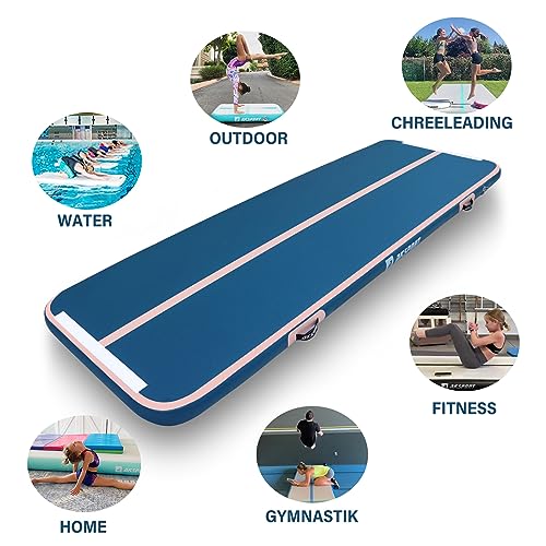 AKSPORT Gymnastics Air Mat Tumble Track with Air Pump A7907