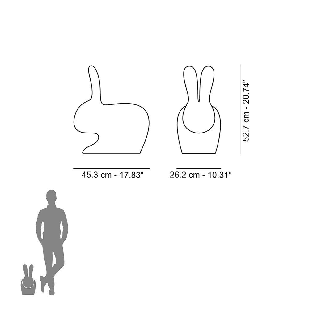 Qeeboo Rabbit Chair Metal Finish Gold P9598