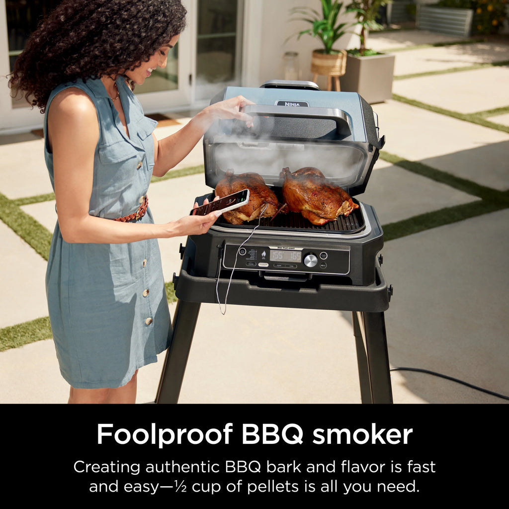 Ninja Woodfire ProConnect XL Outdoor 7-in-1 Grill & Smoker, App Enabled, OG900 A5992