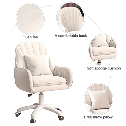 Mid-Back Upholstered Swivel Task Chair for Home Office N37900