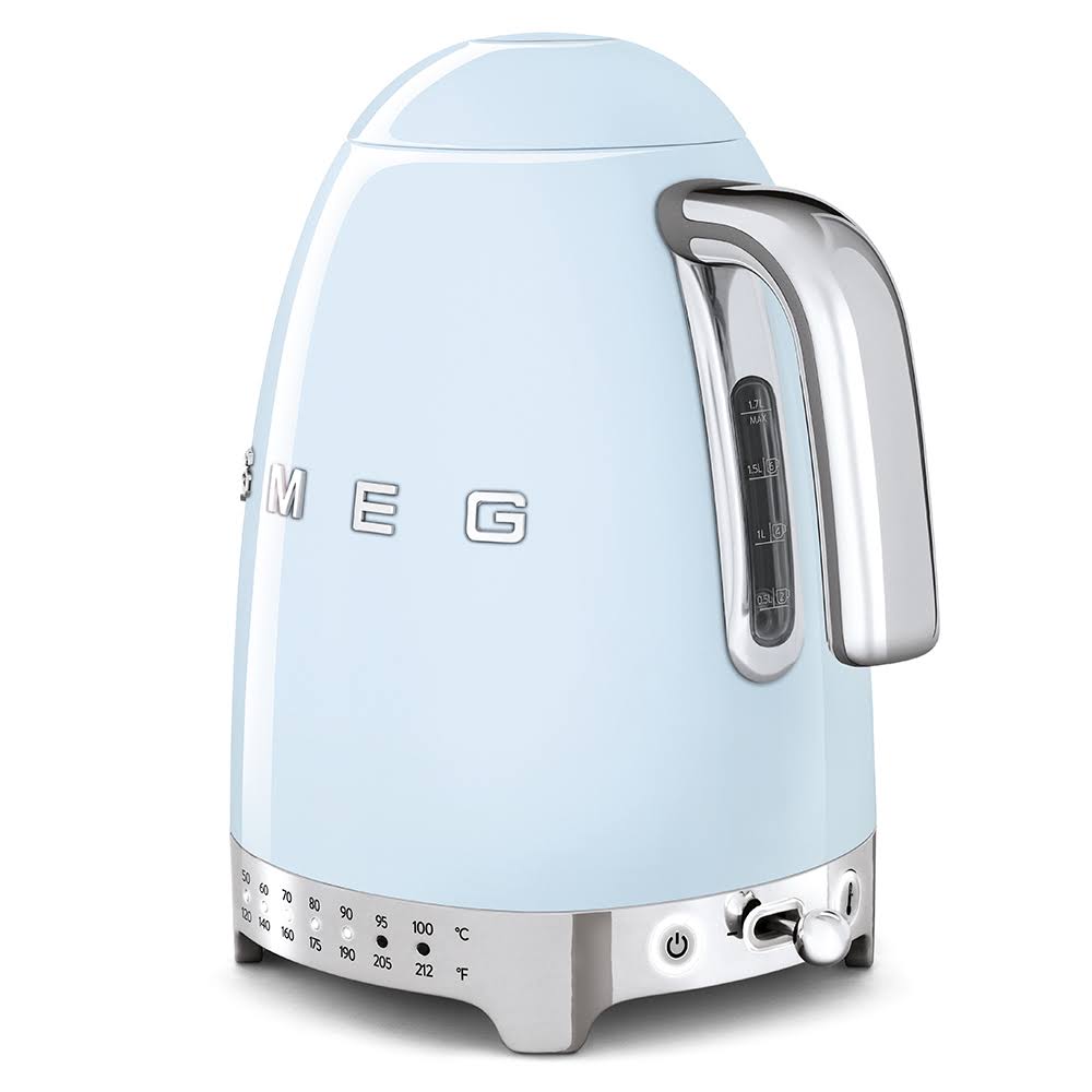Smeg Variable Temperature Kettle, Pastel Blue K911152