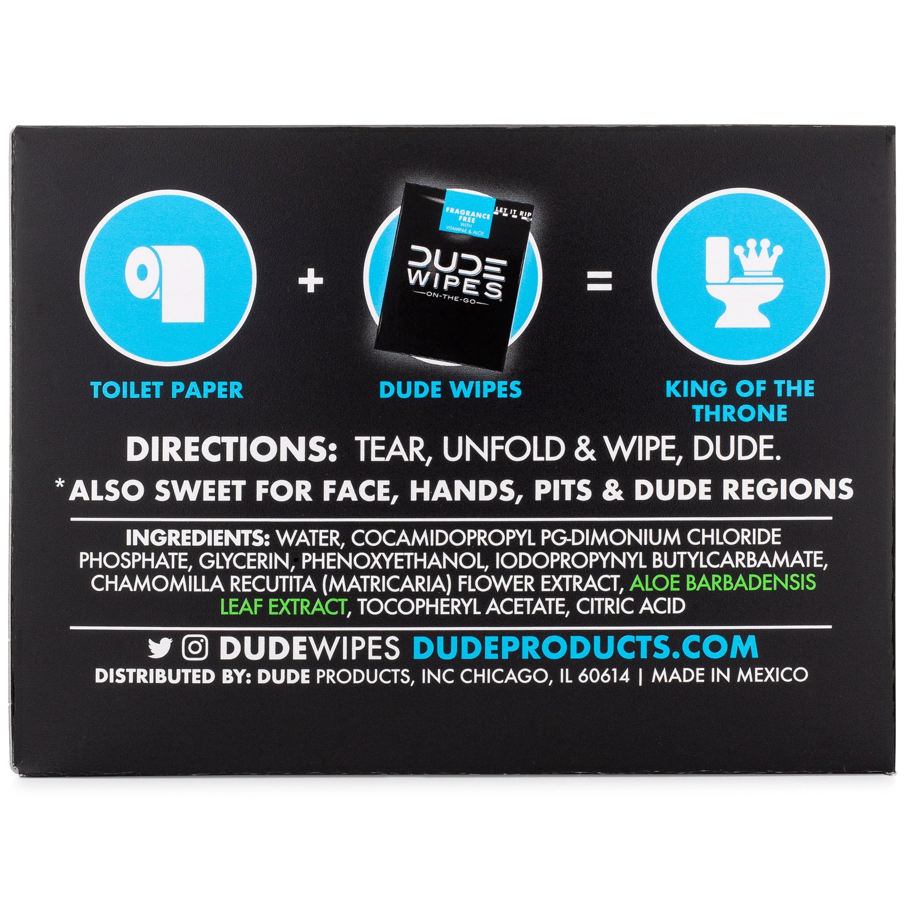 DUDE Wipes Unscented XL Flushable Wipes, 30 Count B235158