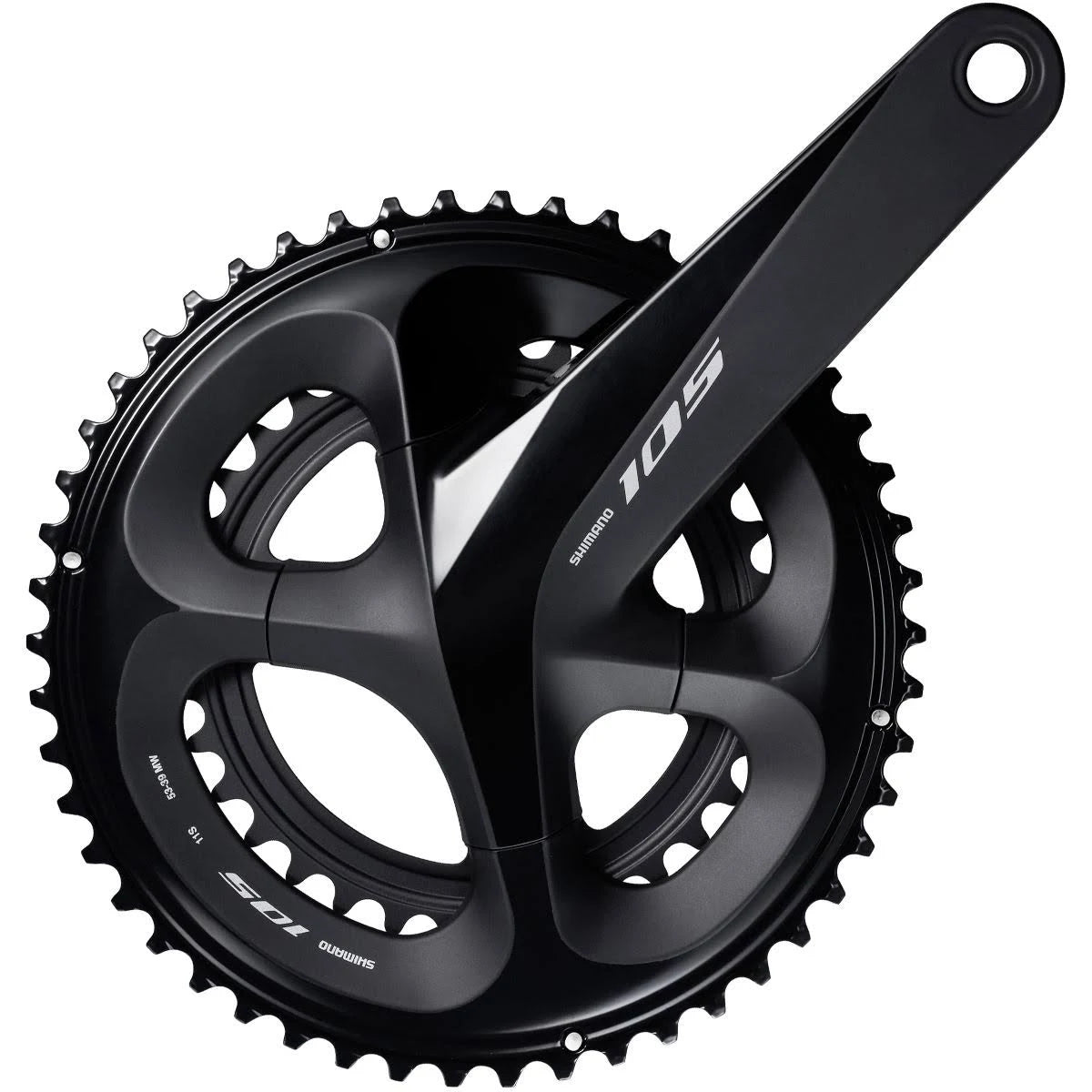 Shimano 105 FC-R7000 Chainset - 52/36 - 165mm - Black - Avayadevconnect