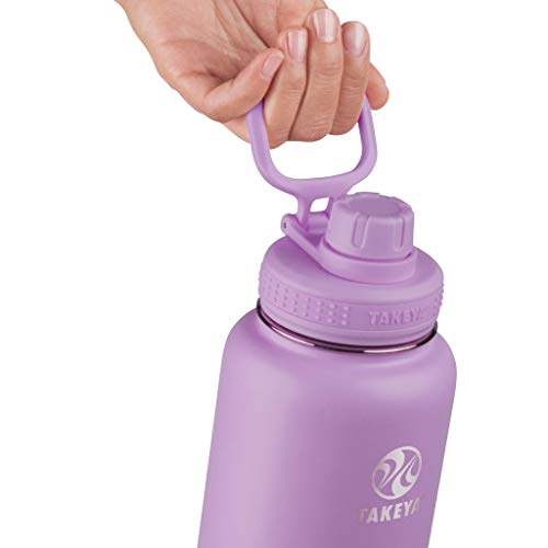 Takeya Actives Water Bottle with Spout Lid, 18 oz, Midnight Blue W579