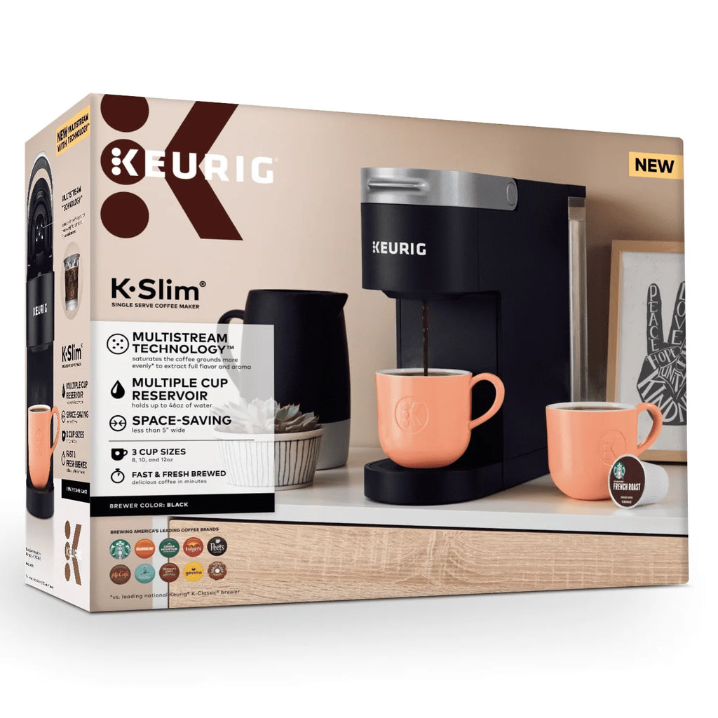 Keurig K-Slim Single Serve K-Cup Pod Coffee Maker, Black W395198