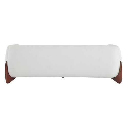 Christopher Knight Home Almab 82" Boucle 3-Seater Sofa, Wood Frame, Caramel Brown L227