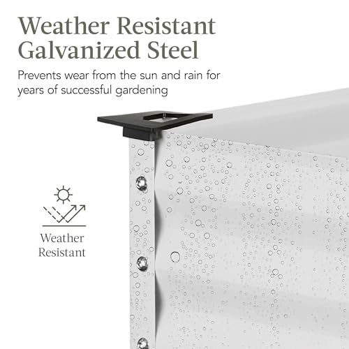 Best Choice Products 48x24x30in Galvanized Raised Garden Bed, Metal Elevated Planter Box, Dark Green S888804