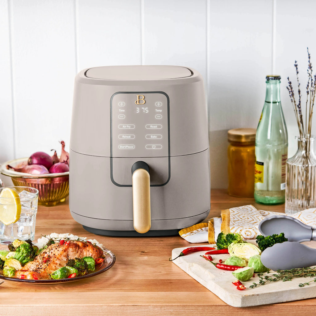 Beautiful 3 Qt Air Fryer with TurboCrisp Technology, White Icing by Drew Barrymore Q37808