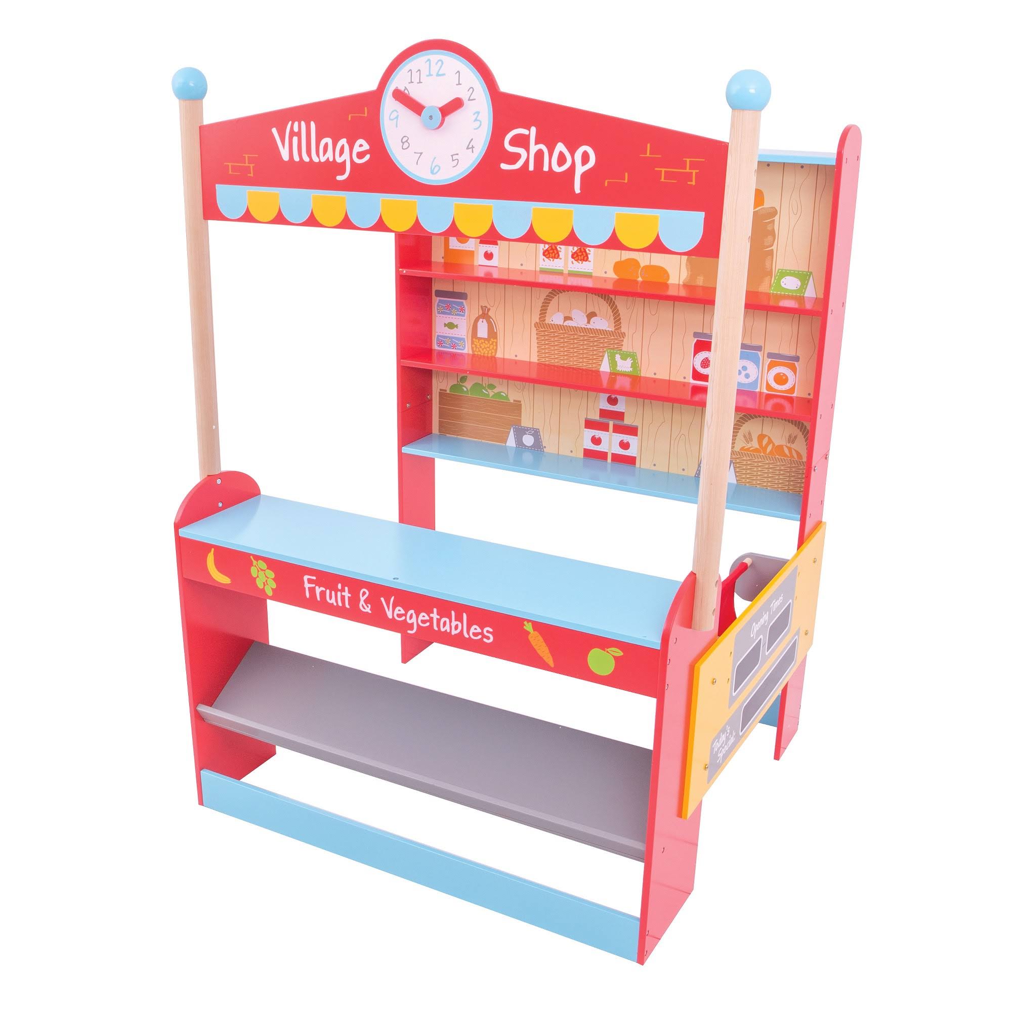 Bigjigs Toys Wooden Village Shop Pretend Play Role Play Toy V729532
