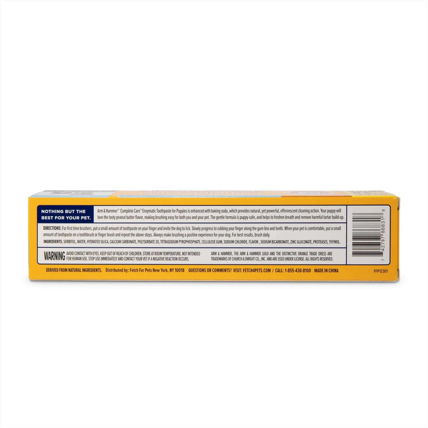 Arm & Hammer Complete Care Enzymatic Dog Toothpaste 6.2 oz Peanut Butter S9899