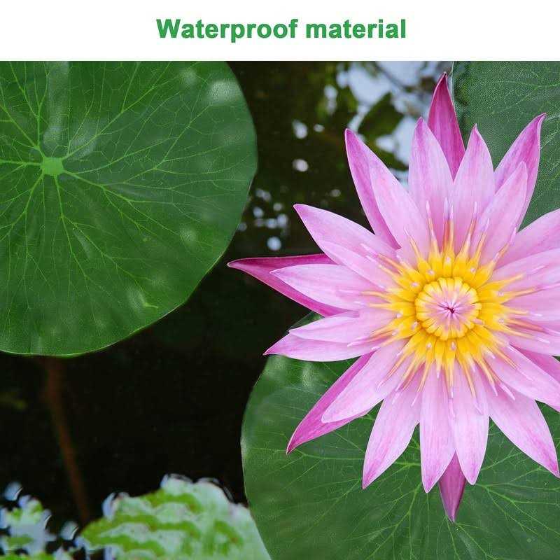 Molain Artificial Lotus Leaves Floating Foam Lily Pads for Pond Aquarium B59062