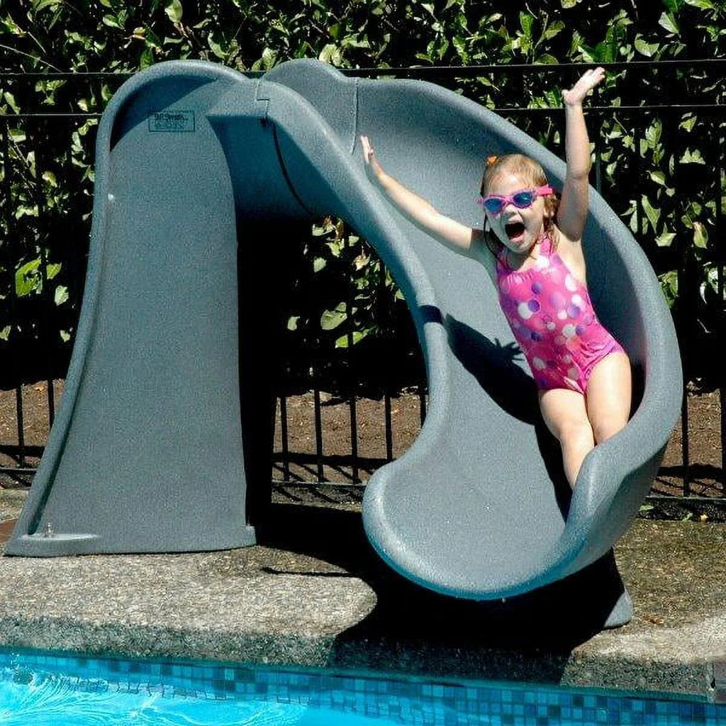 S.R. Smith Cyclone Pool Slide Right Curve Gray Granite S51643
