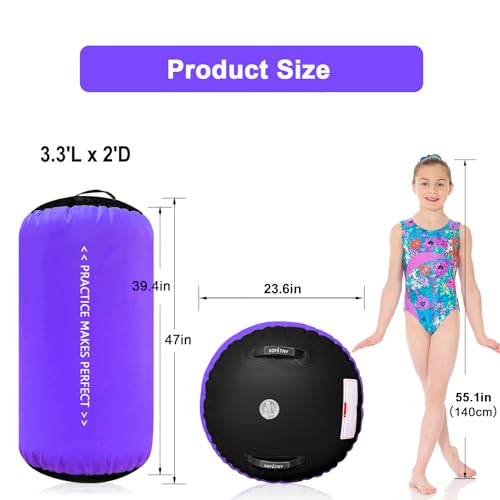 VOFiTNY Inflatable Gymnastics Air Track Tumbling Mat with Pump L674