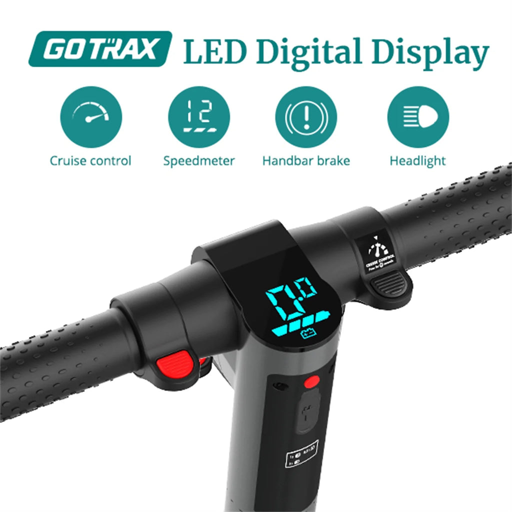 GOTRAX G2Plus Foldable Electric Scooter for Adults, 200W, Gray Y20991