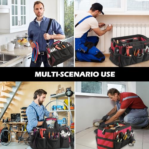 Heavy Duty 15 Inch Portable Tool Bag with Adjustable Shoulder Strap P216208