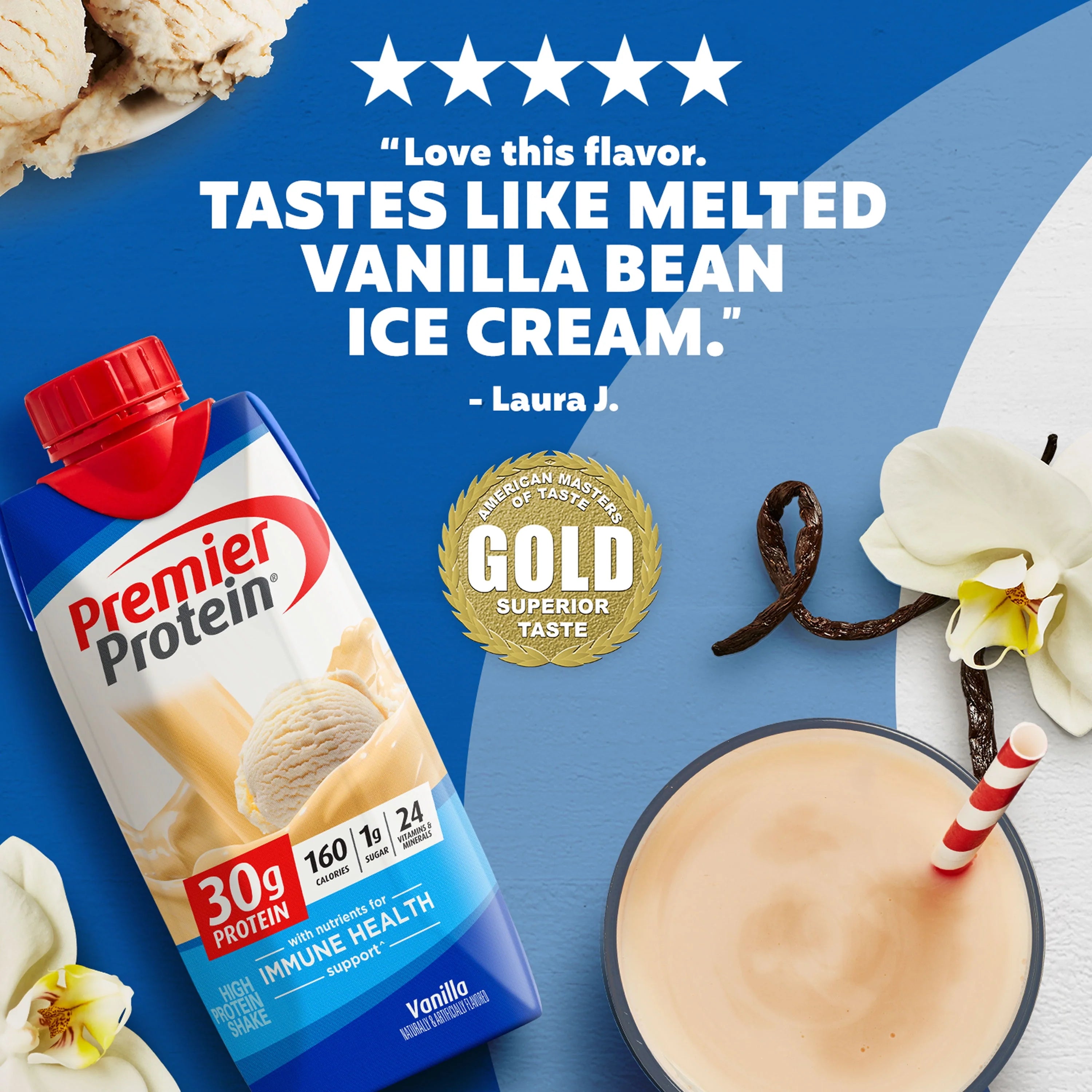 Premier Protein Vanilla Shake, 30g Protein, 4 Ct D136