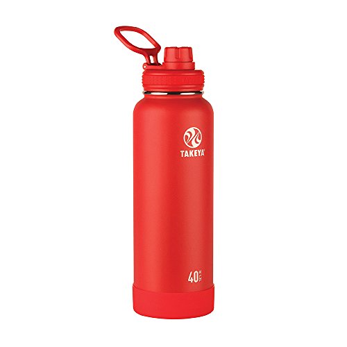 Takeya Actives Water Bottle with Spout Lid, 18 oz, Midnight Blue W579