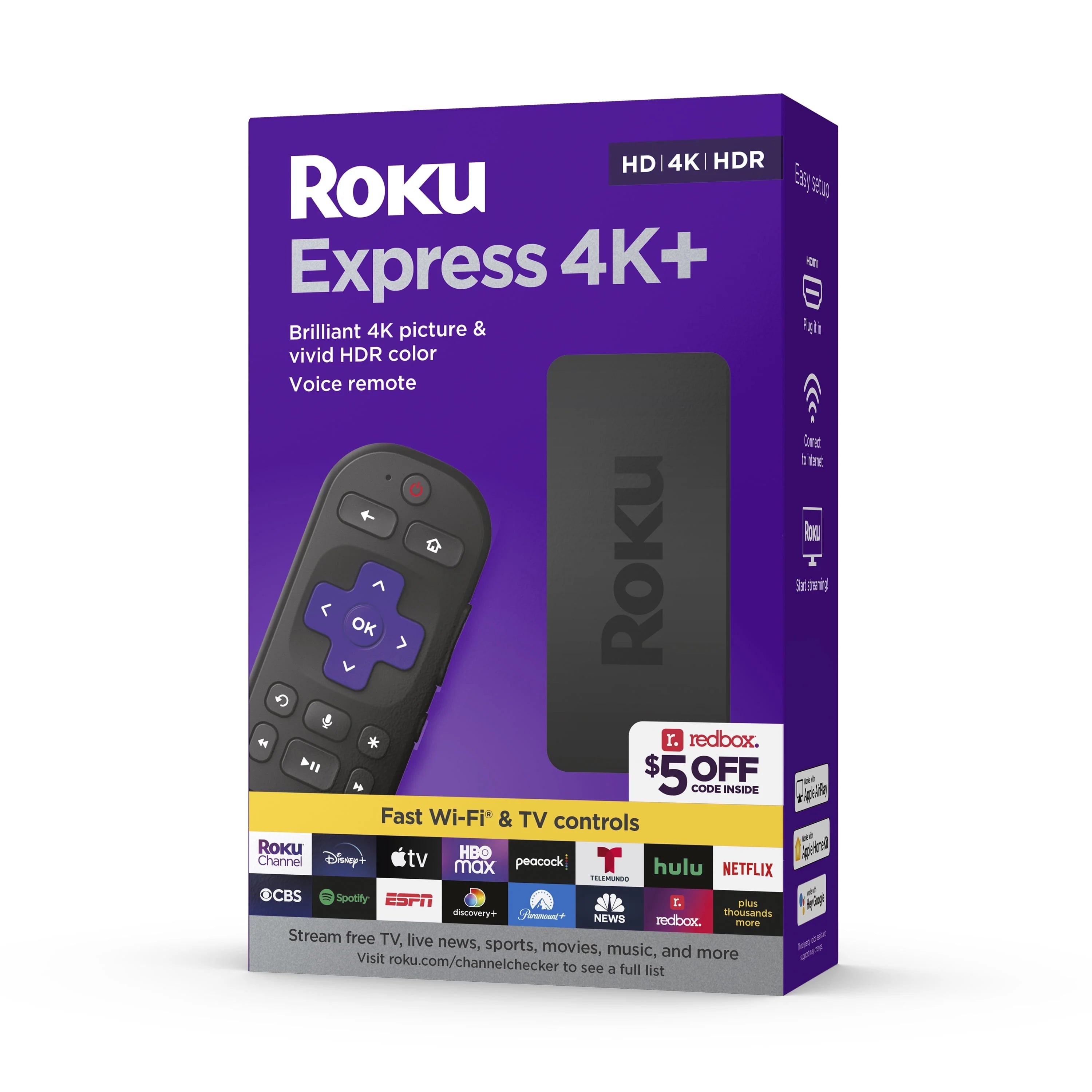 Roku Express 4K+ Streaming Player with Voice Remote R31661