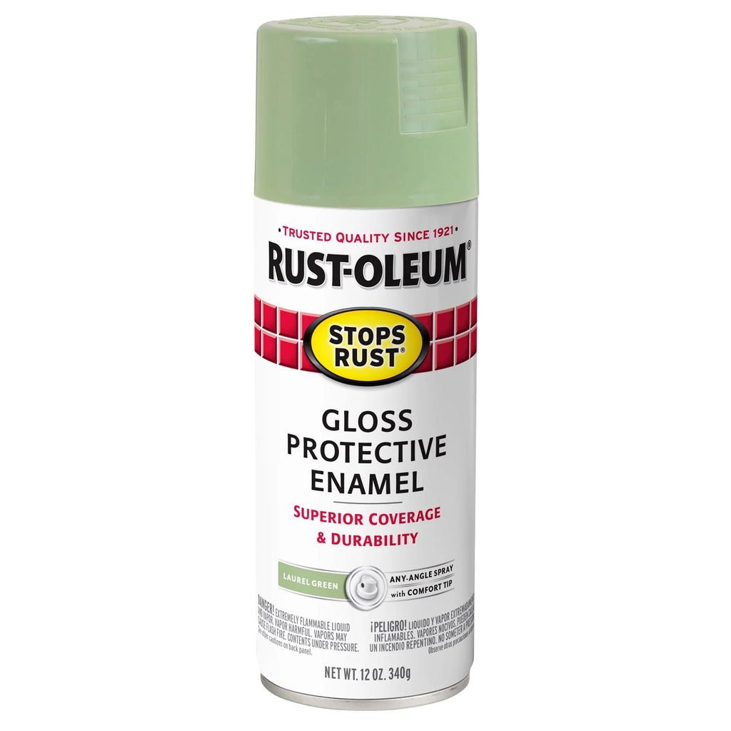 Rust-Oleum Stops Rust Satin Protective Enamel Spray Paint 285092, 12 oz Y531