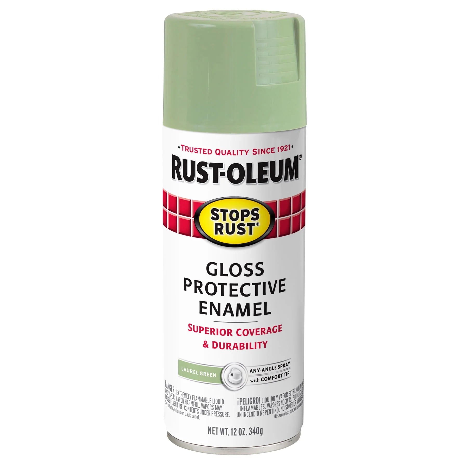 Rust-Oleum Stops Rust Satin Protective Enamel Spray Paint 285092, 12 oz Y531