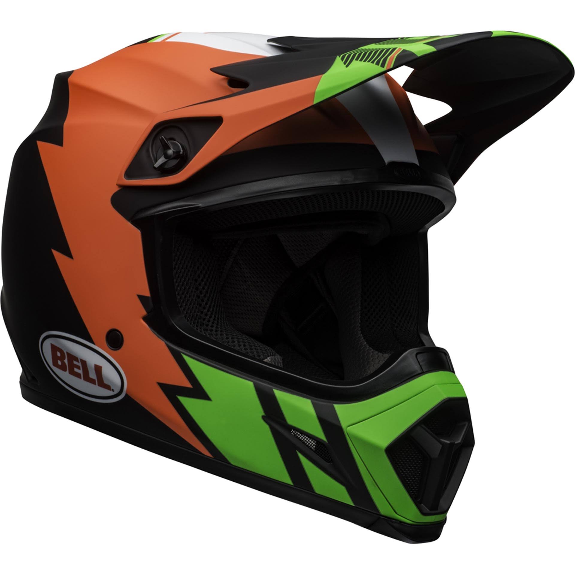 Bell MX-9 MIPS Strike Helmet Infrared/Green/Black G317